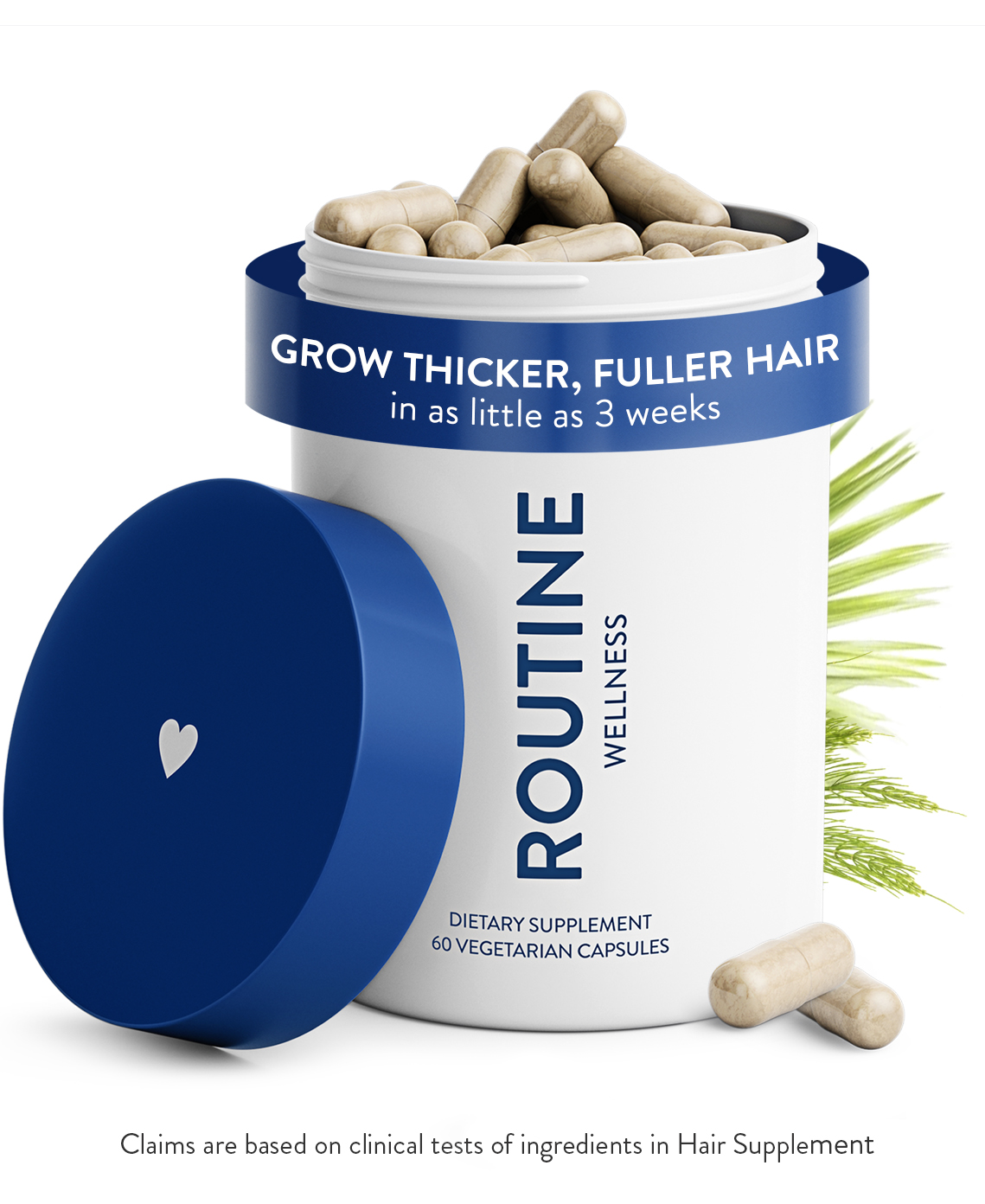 Our potent hair supplement is made with patented ingredients that have been shown to increase hair thickness and hair density.