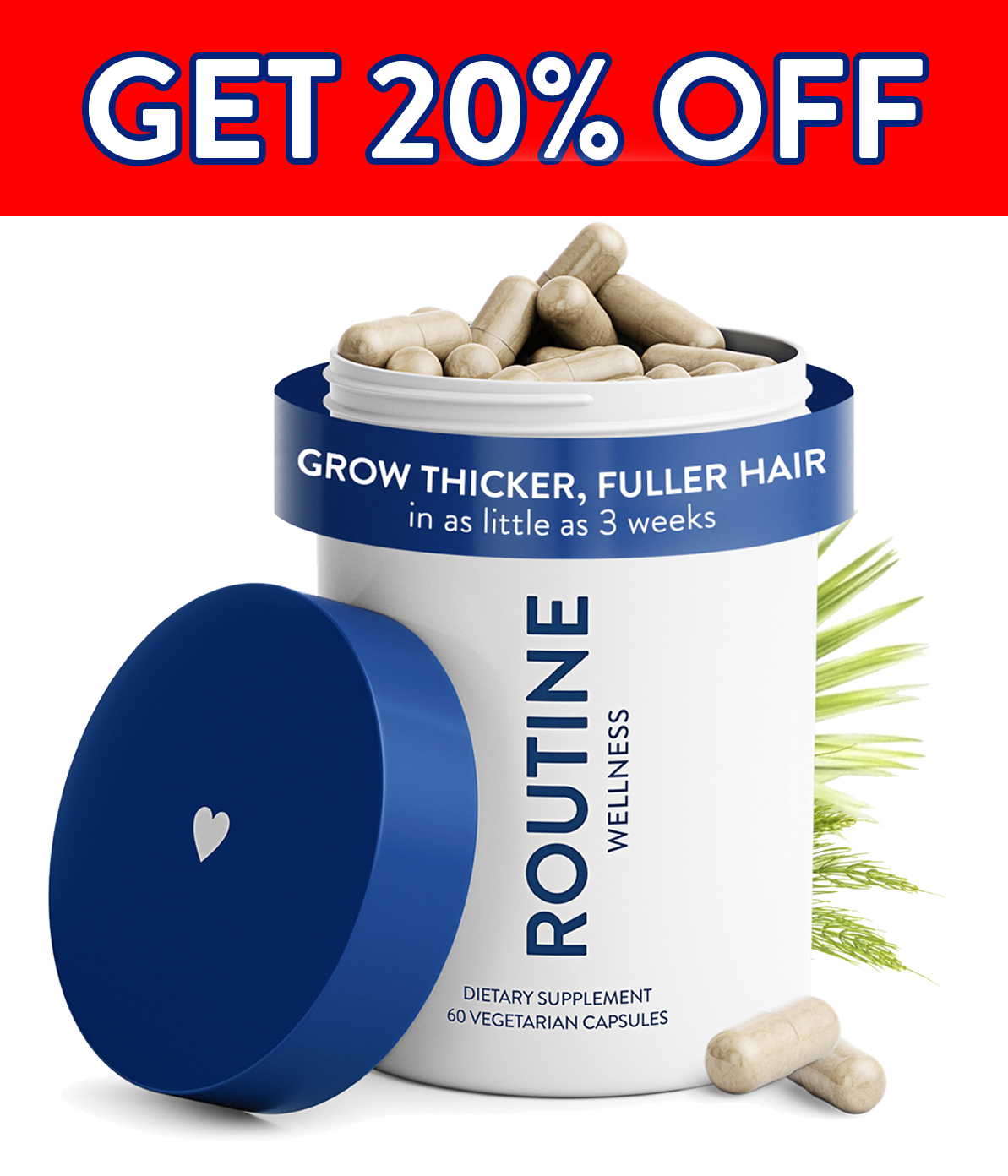 Our potent hair supplement is made with patented ingredients that have been shown to increase hair thickness and hair density.